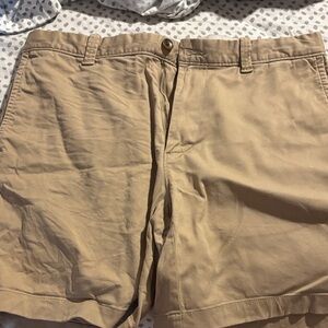 J. Crew Men's Khaki Flat Front Shorts